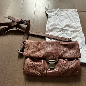 Liebeskind red burgundy Leather Handbag